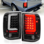 Black Clear Lens Tail Light Assembly w/Light Bar for 1993-1997 Ford Ranger