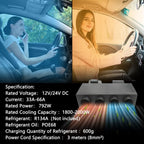 12V Electric Cool & Heat Underdash Air Conditioner for Universal Vehicles (N/A)
