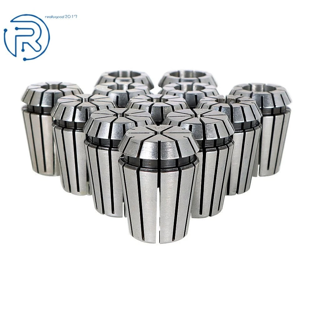12Pcs ER25 Spring Collet 1/8"-5/8" for Milling Lathe Tool