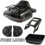 Trunk Pad Mount Rack Light Speakers for Harley Street Glide (2009–2013)
