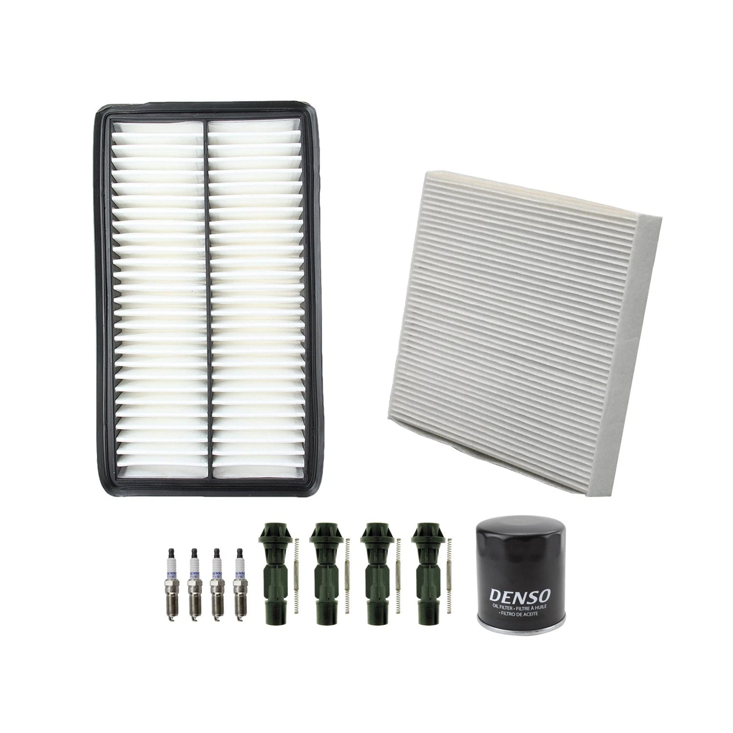 Denso Tune Up Kit & NGK Spark Plug Boot Kit for Mazda CX-7 (2010–2012)