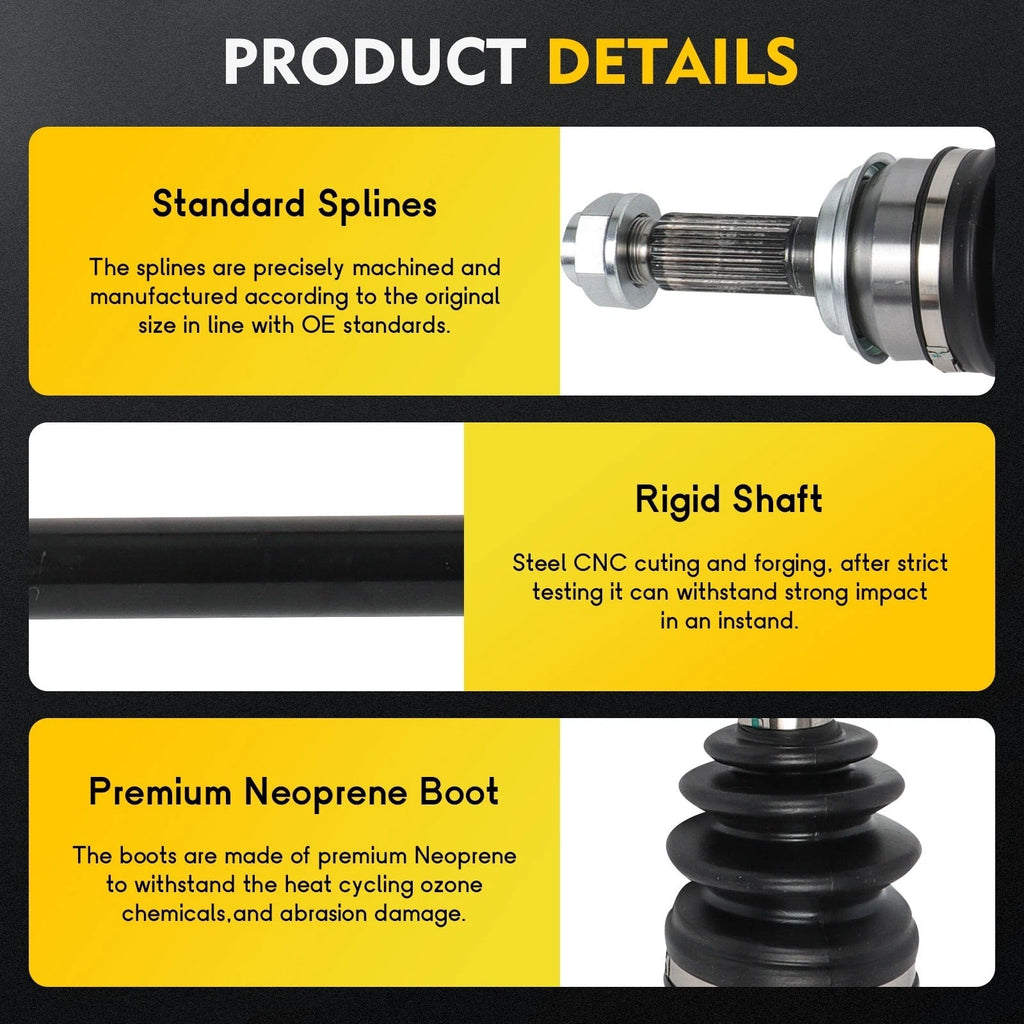 CV Axle Shaft Assembly for Acura RDX (2016–2018) Rear Right Passenger