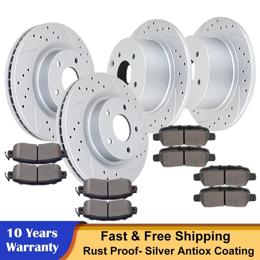 Drilled Rotors & Ceramic Brake Pads for Nissan Altima (2014–2019)