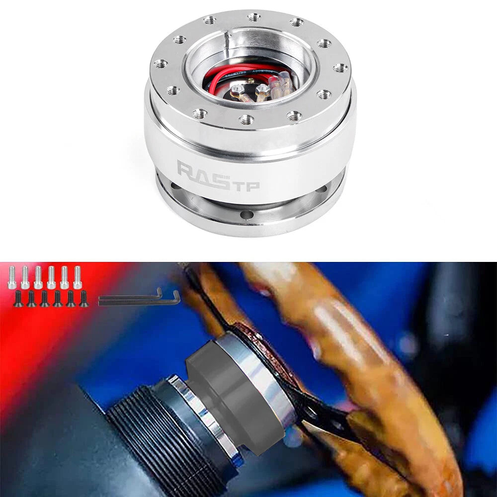 Steering Wheel Quick Release Hub Adapter Kit for Universal Vehicles