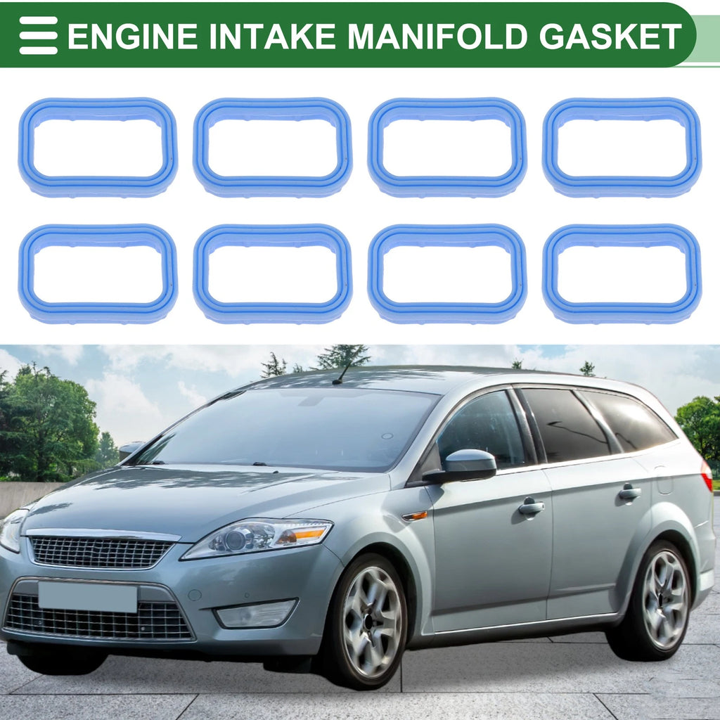Engine Intake Manifold Gasket for Ford Mondeo III (B5Y) 1138392 Rubber 8 Pcs