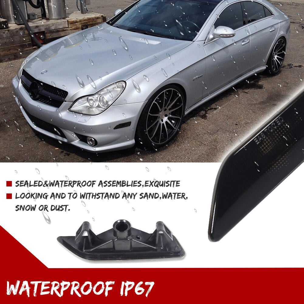 Smoked Bumper Side Marker Lights for Mercedes W219 CLS-Class (2006–2011)