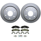 Rear Brake Kit 330mm Disc Rotors & Bosch Ceramic Pads for Cadillac Chevrolet GMC