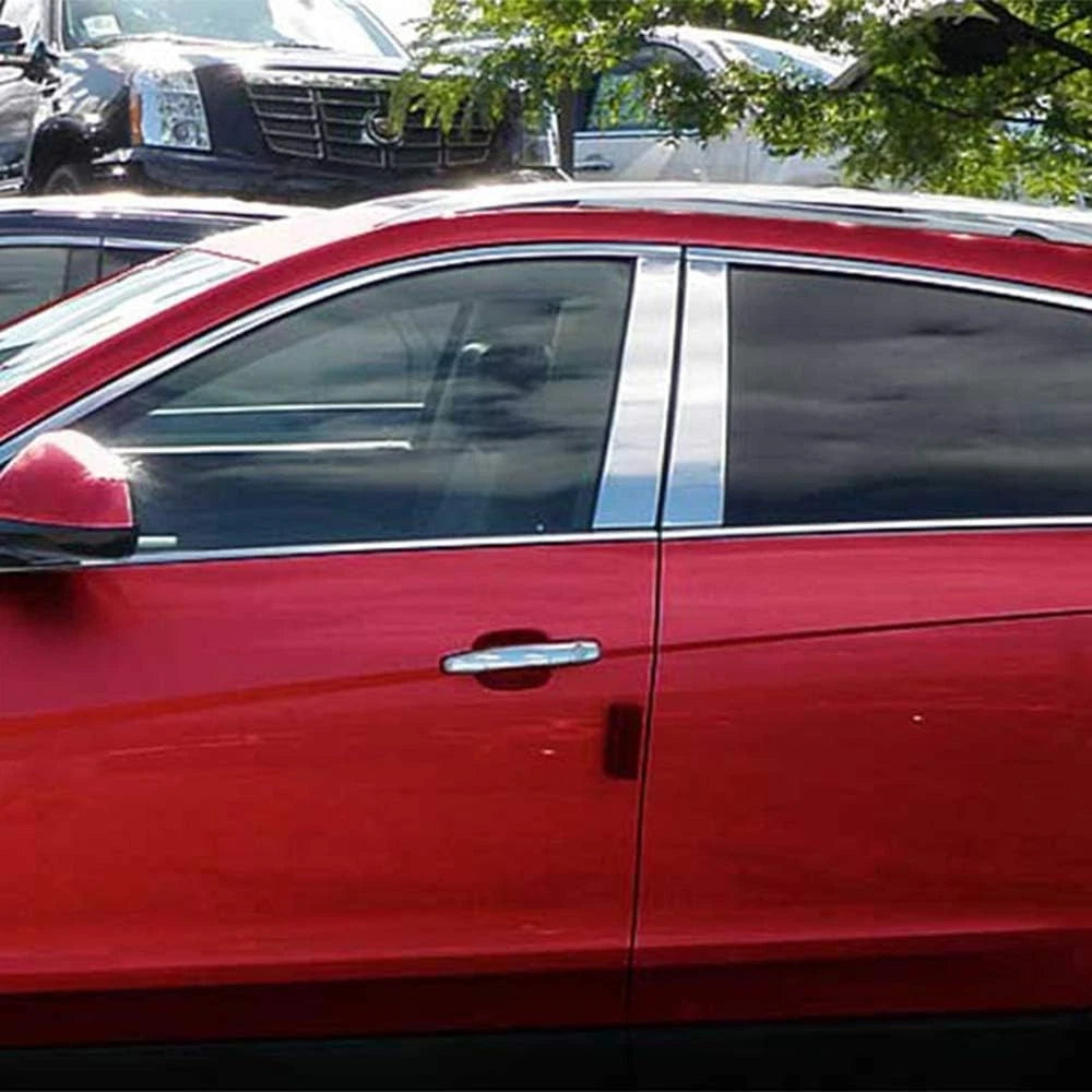 Luxury Chrome Pillar Post Set with Triangles for Cadillac SRX (2010–2016)