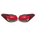 Set of 2 TYC Outer Tail Light Lamp Assemblies for Kia Forte Sedan (2017–2018)