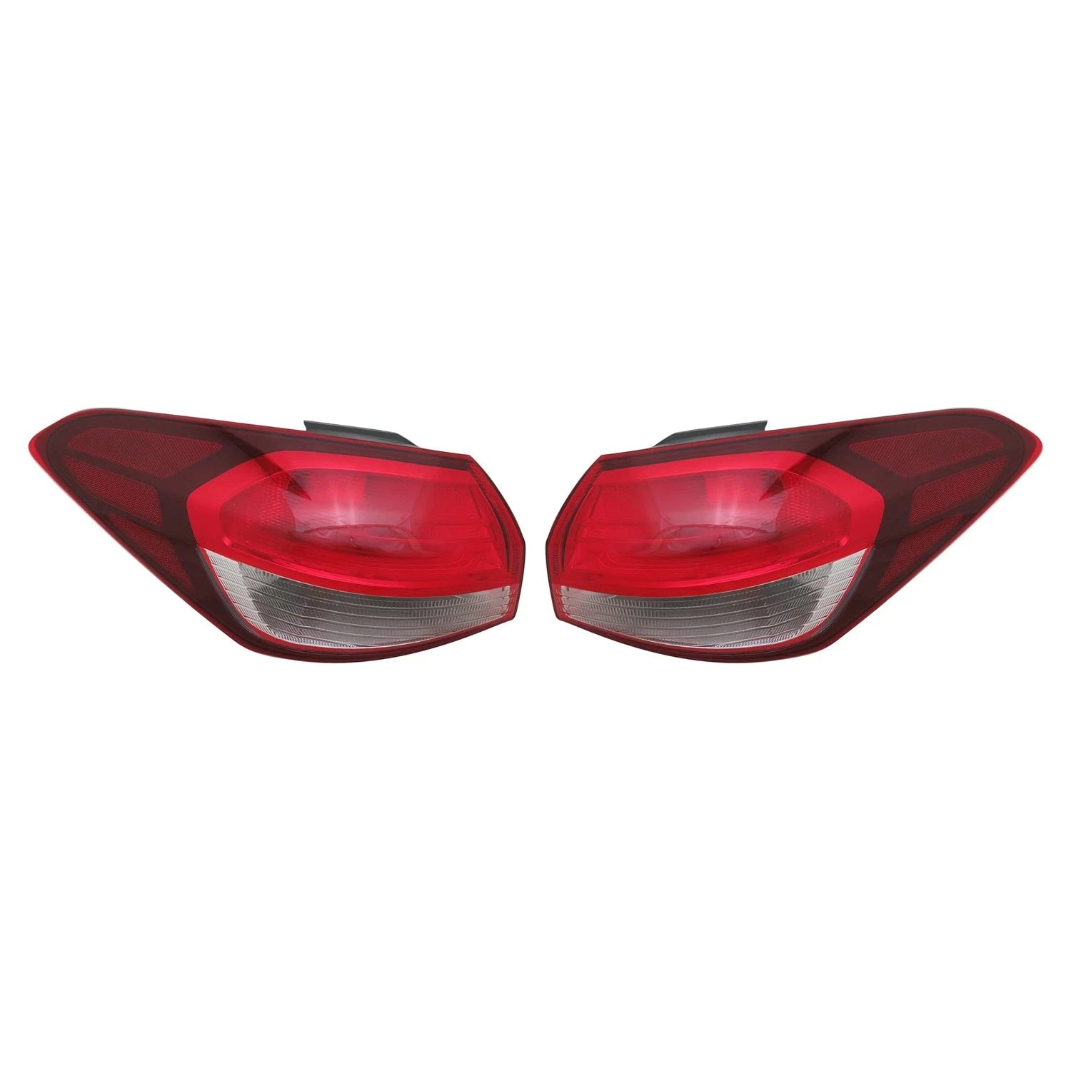 Set of 2 TYC Outer Tail Light Lamp Assemblies for Kia Forte Sedan (2017–2018)