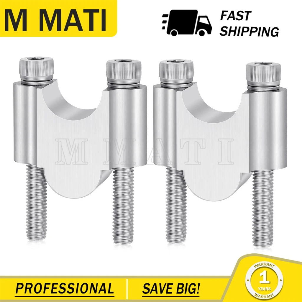 Silver Handlebar Riser 7/8" 30mm for Honda Motorcycle & ATV