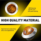 10X Amber LED Strobe Marker Lights for Truck Trailer (3/4 Inch)