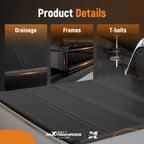 Quad-Fold Truck Bed Cover 6.5FT for Silverado 1500 / Sierra 1500 (2014–2026)