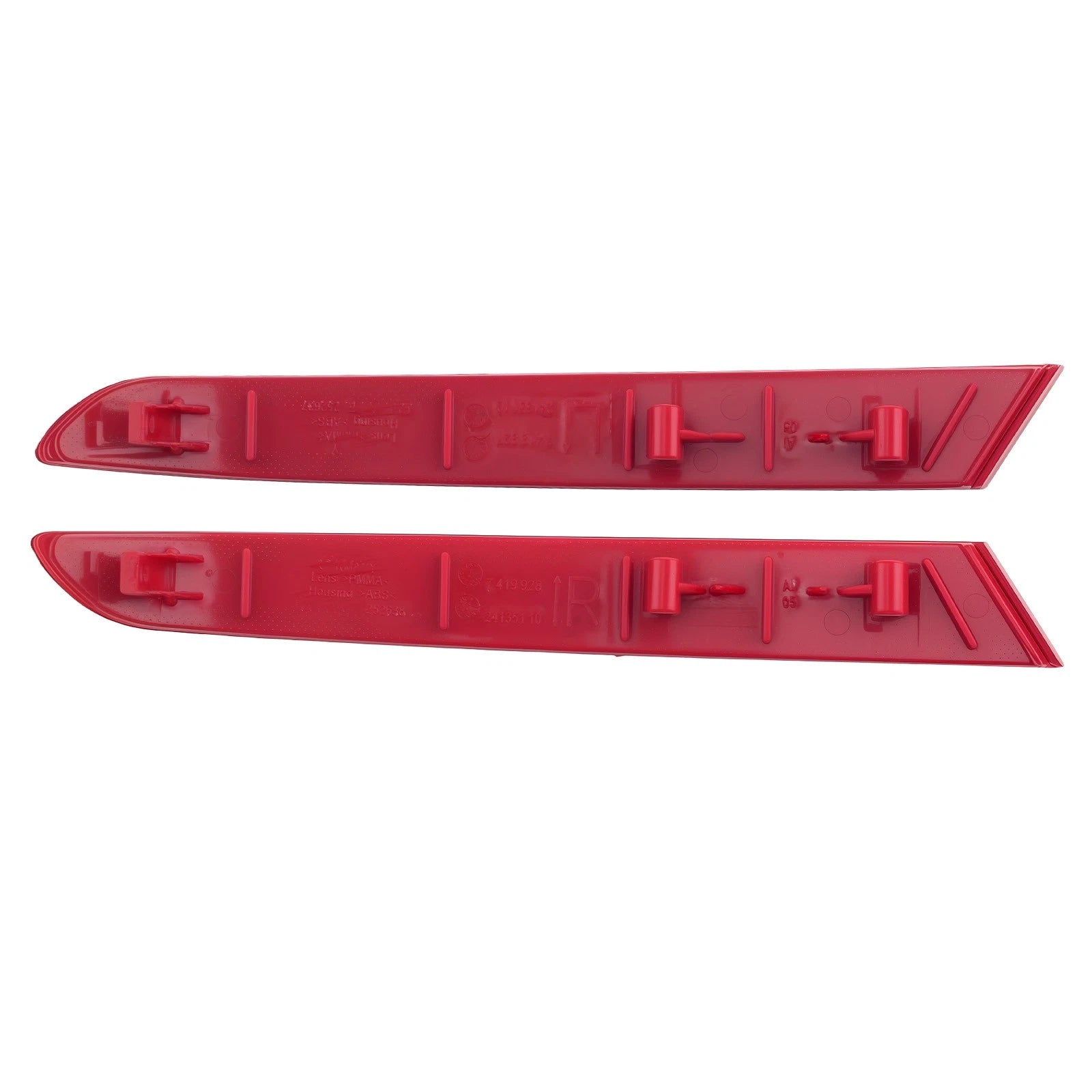 Bumper Reflector Set for BMW X3 G01 M40i xDrive30e (2018–2021) Red ABS