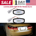 2X LED License Plate Light for Acura TL TSX MDX Honda Civic Accord