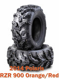 Set of 2 Front Tires for Polaris RZR 900 (2014) 27x9-12 Super Lug Mud
