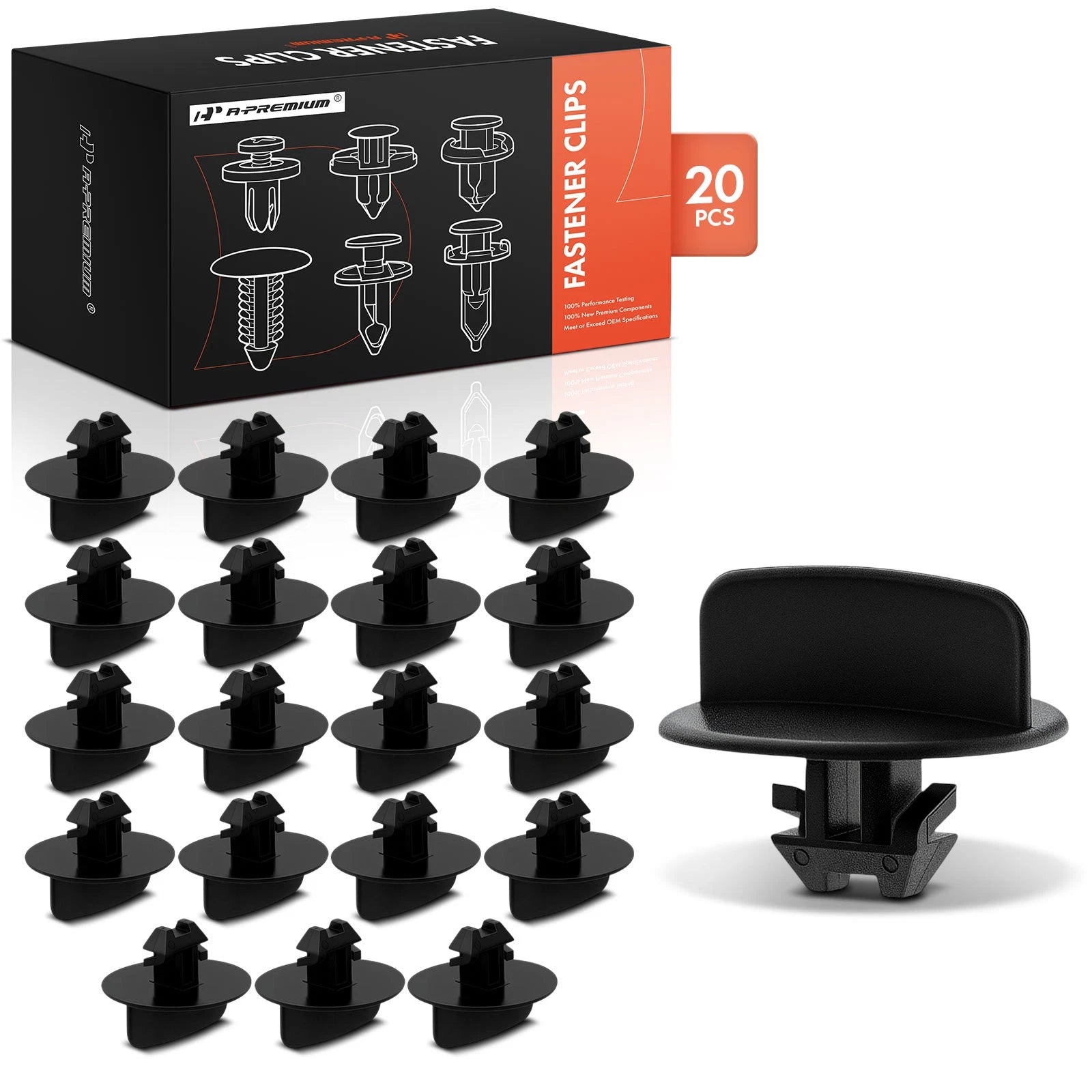 20Pcs Nylon Bumper Lower Deflector Clips for Jeep WK WK2 (2005–2021)