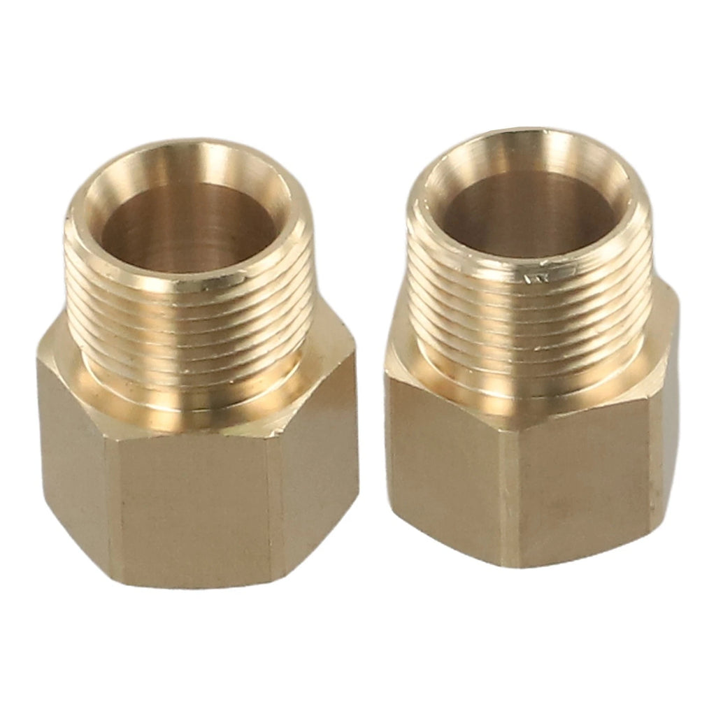 2X M22 15mm Male to 14mm Female Coupler for Pressure Washer Hose