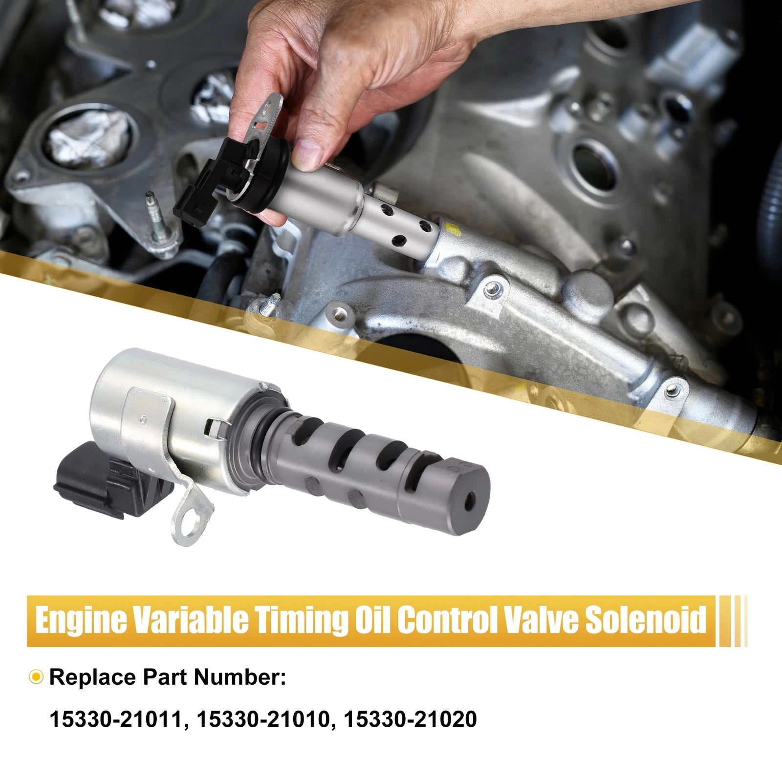 Engine Variable Valve Timing Control Solenoid for Toyota Yaris (2008–2013) 15330-21011