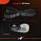 2X Serpentine Belt Drive Component Kit for Ford F-250 350 Super Duty (2008–2010)