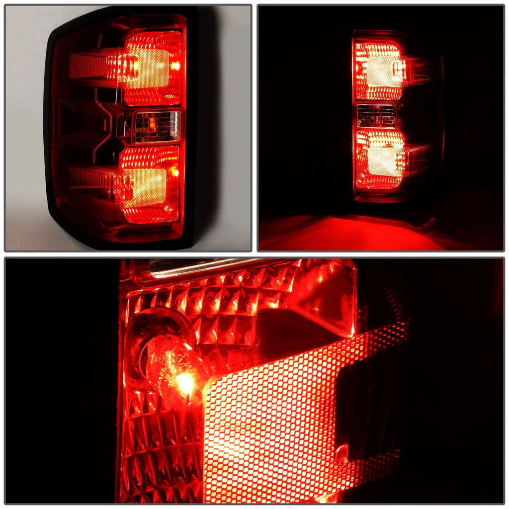 Smoked Lens Tail Brake Lights for Chevy Silverado GMC Sierra (2014–2019)