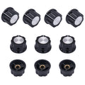 6mm Dia Shaft Knobs Set of 10 for Electronics