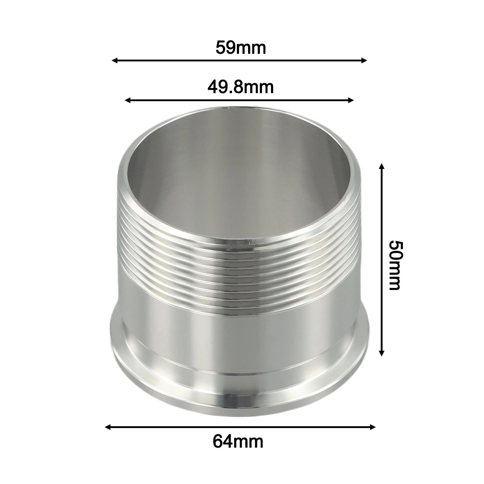 2 Inch MNPT Fitting Stainless Steel Connector for Heavy-Duty Use SS304