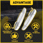 Set of 2 Exterior Door Panel Handles for Chevrolet Avalanche (2007–2013)