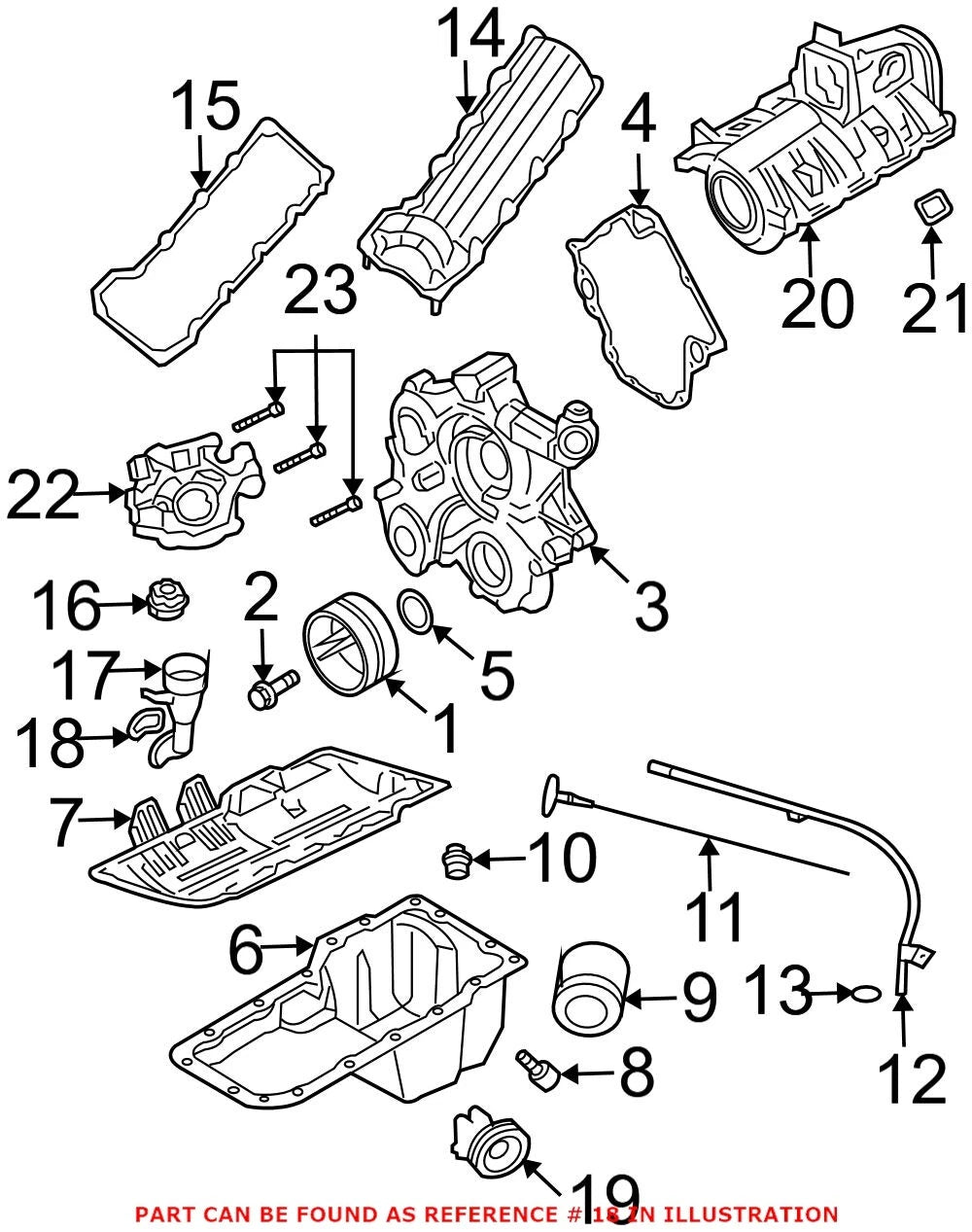 Engine Oil Filler Tube Gasket for Chrysler Dakota, Ram (2000–2009)