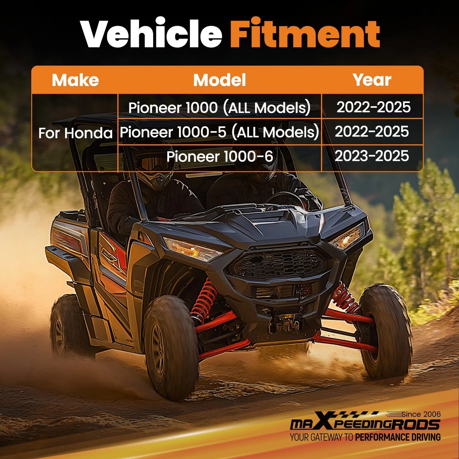 2" Front Hitch Package for Honda Pioneer 1000/1000-5 (2022–2025)