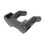 4" Tall Pullback Handlebar Riser for Harley Tour Super Black