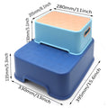 2X Anti-Slip Step Stool for Toddler Kids Bathroom Potty (Miesblue)