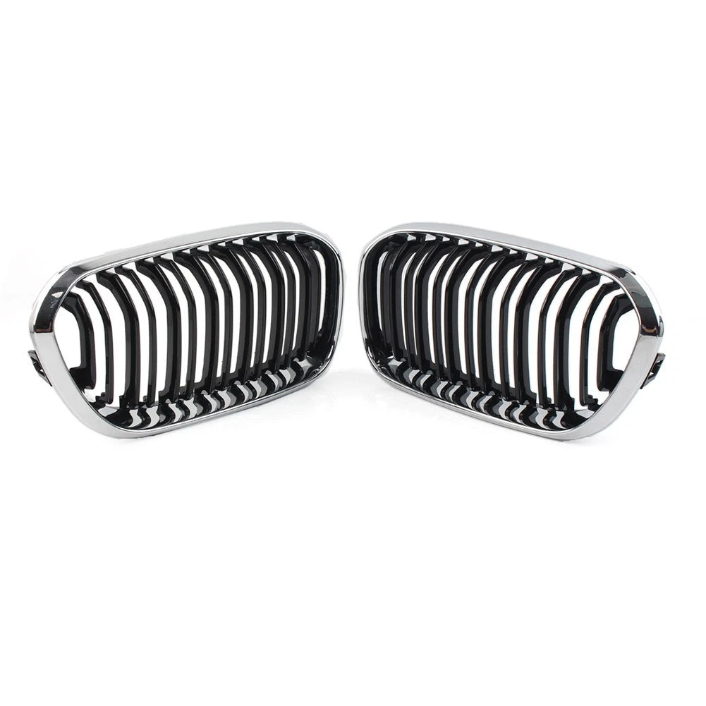 2X Front Bumper Kidney Grille Dual Slat for BMW 1 Series F20 F21 (2015–2019)