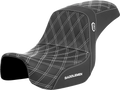 SADDLEMEN Pro Series SDC Performance Seat for Motorcycle (Carbon Fiber, Lumbar)