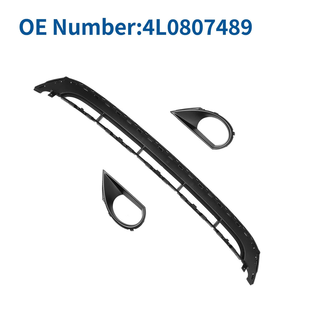 Set of 1 Front Lower Hood Bumper Grille for Audi Q7 (2010–2015) Black