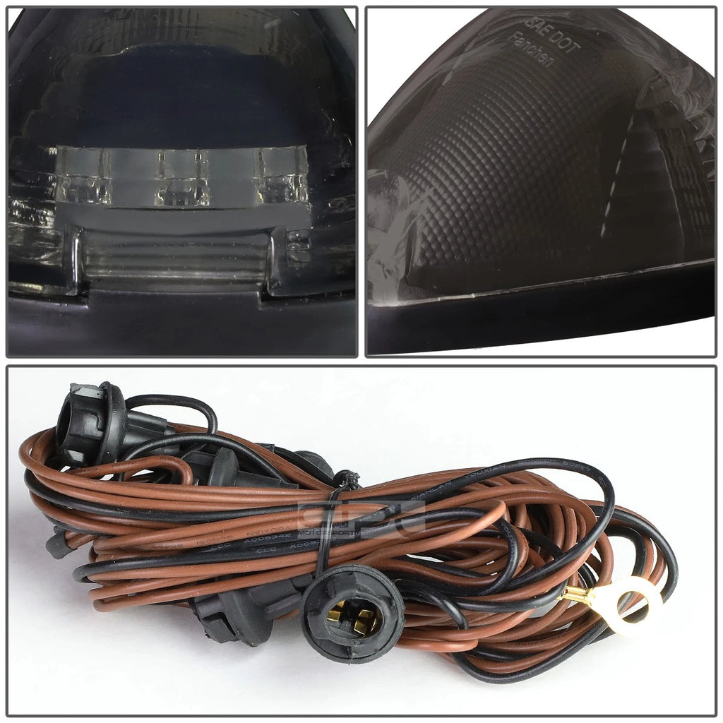5Pcs Smoked Blue LED Cab Roof Running Lights for Ford Super Duty (1999–2016)