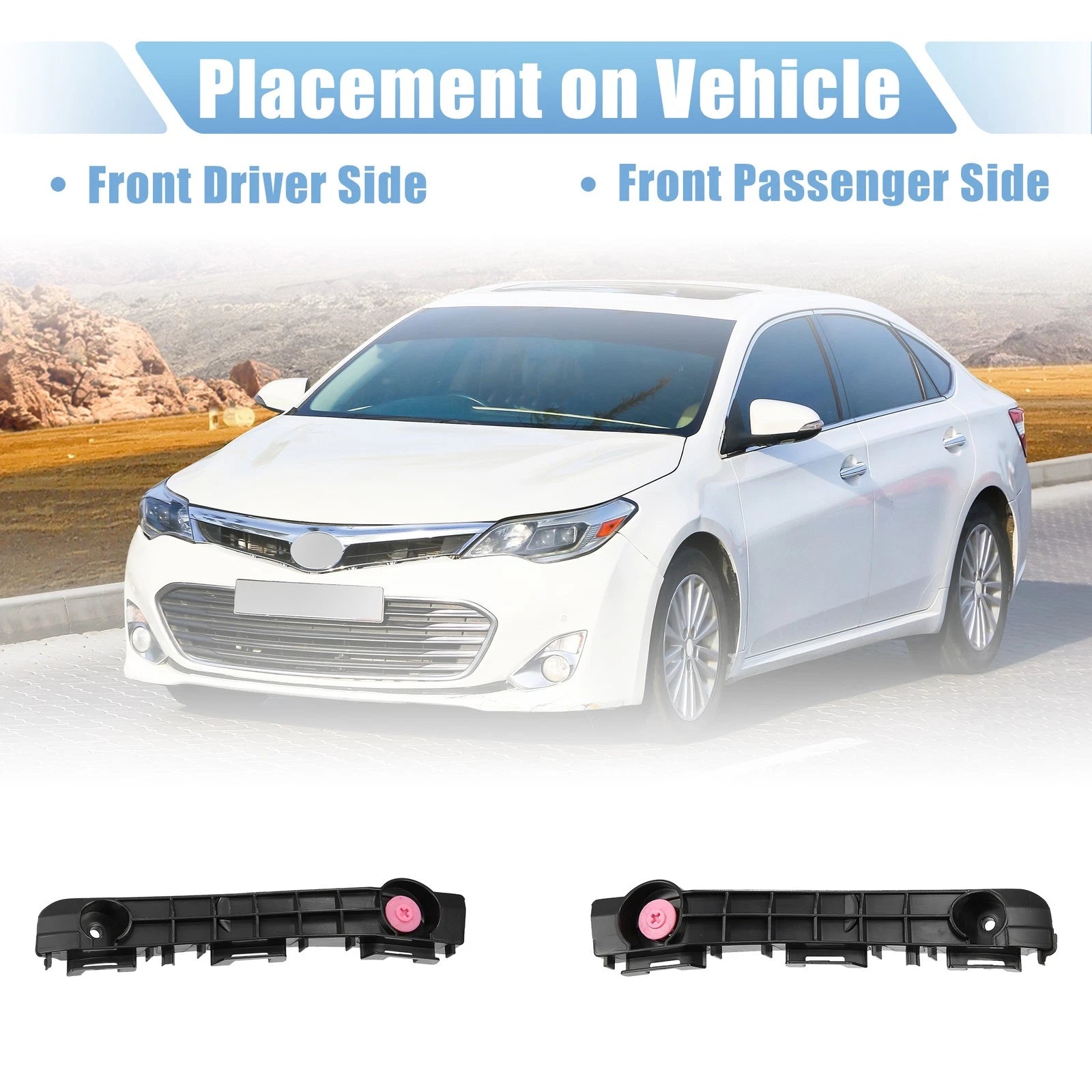 1 Pair Front Bumper Mounting Support Bracket 5214507030 for Toyota Avalon (1995–1999)