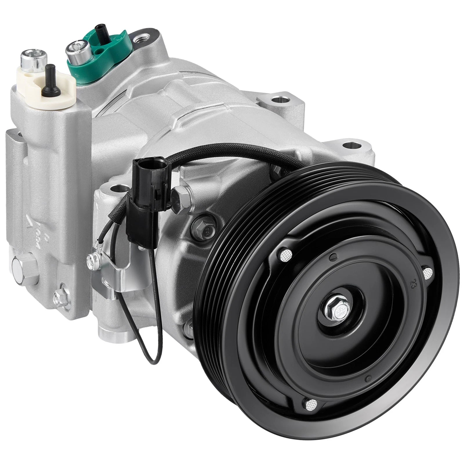 A/C Compressor with 6-Groove Pulley for Hyundai Accent Veloster (2012–2014)