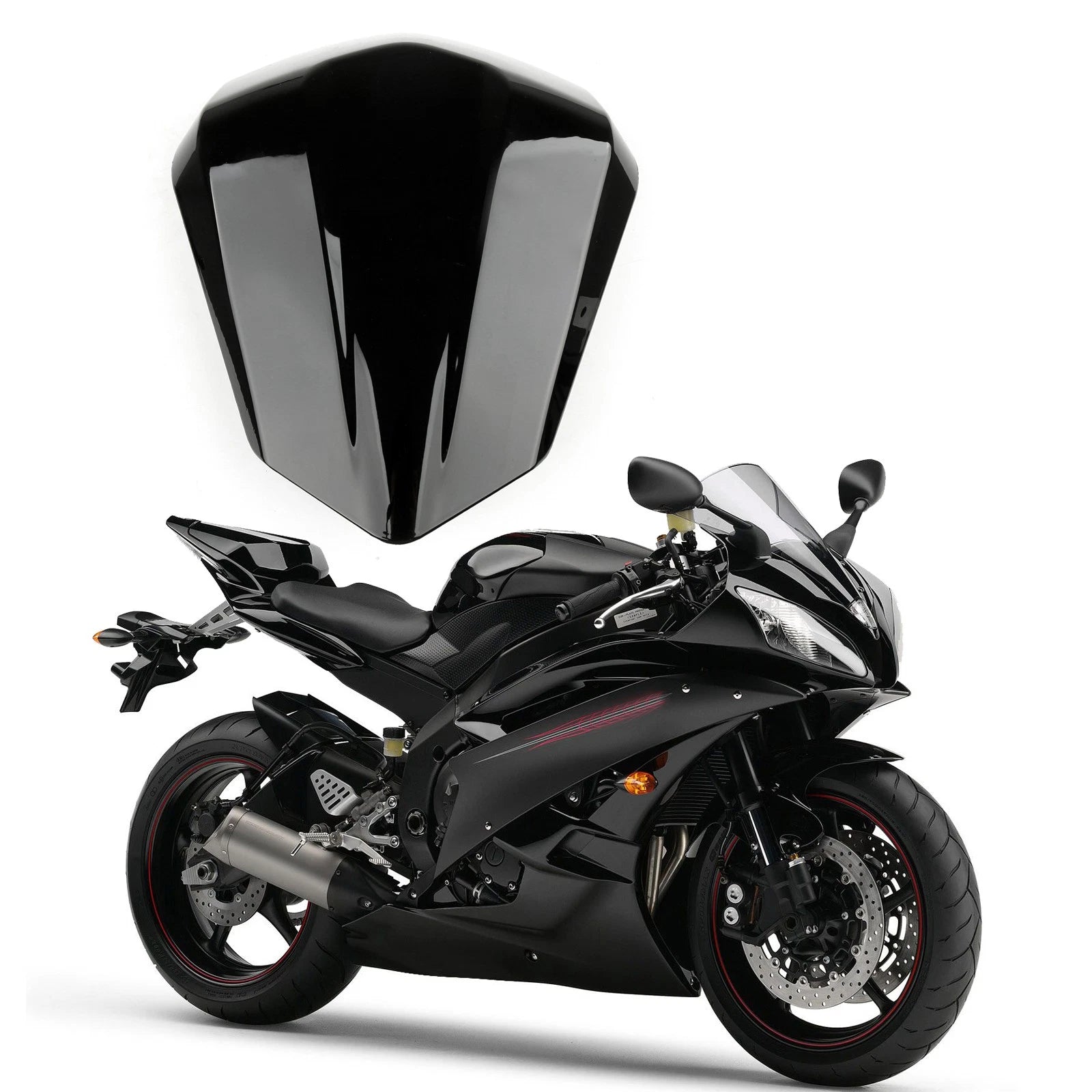 Rear Seat Cover Cowl for Yamaha R6 (2006–2007) Black