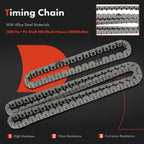 10x Timing Chain Kit for Nissan Altima Rogue (2010–2013)