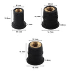 Set of 30 Neoprene Rubber Water Well Nuts for Motorcycles and ATVs