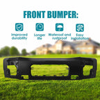 Black Steel Front Bumper Face Bar for Nissan Titan (2004–2015) w/Fog Light Holes