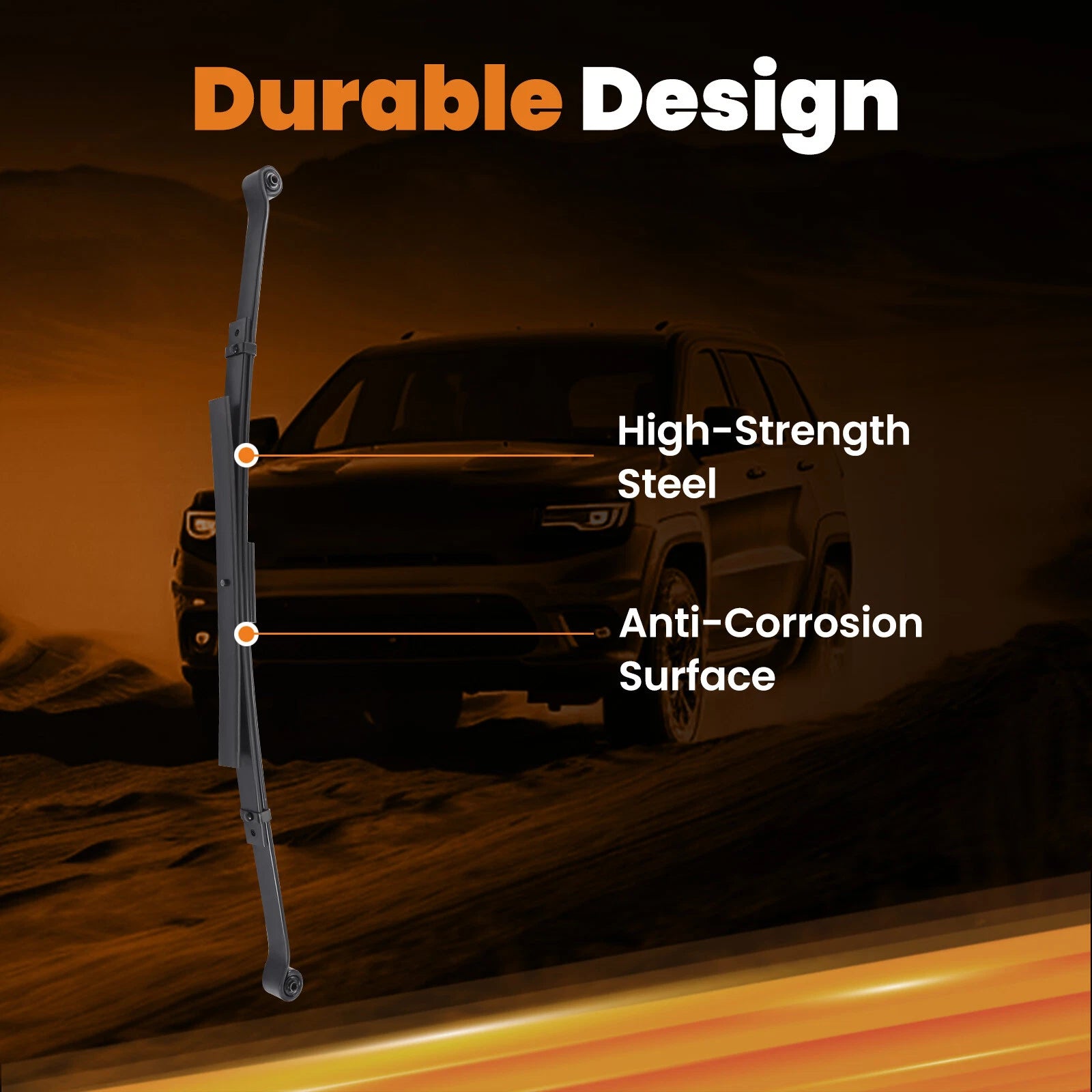 4" Lowering Leaf Spring Set for Chevy Silverado/GMC Sierra (1988–1998)
