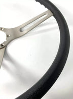 3 Spoke Steering Wheel Black Replacement for 1969-72 Chevy Chevelle