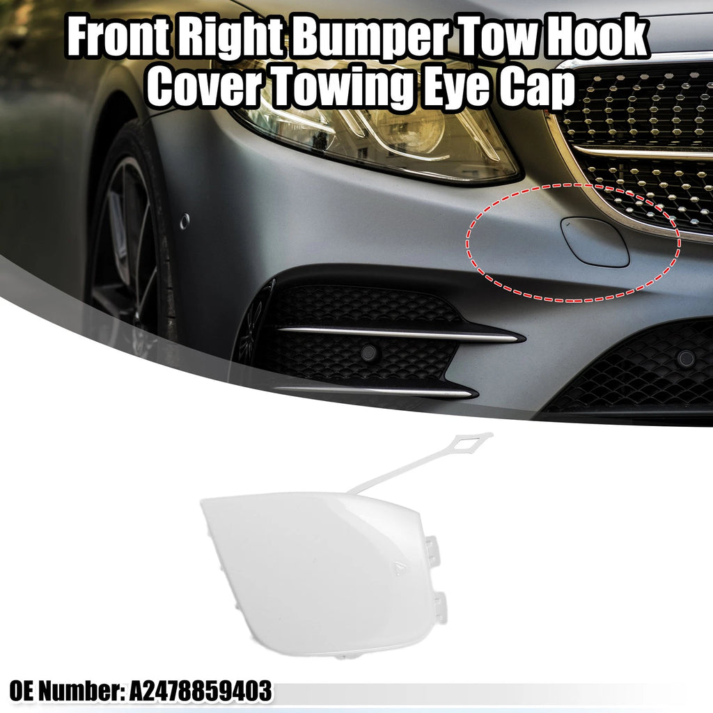 Tow Hook Cover for Mercedes-Benz GLA 250 4Matic (2015–2020) - White