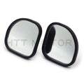 2X 360° Fan Shaped Blind Spot Stick-On Side View Mirrors for Auto