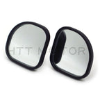 2X 360° Fan Shaped Blind Spot Stick-On Side View Mirrors for Auto