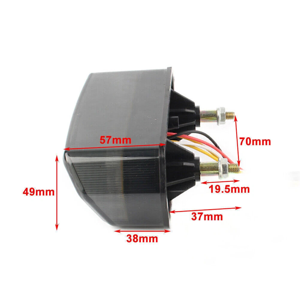2X 12V LED Brake Tail Light Turn Signal for Honda Grom MSX125 (2014–Present)