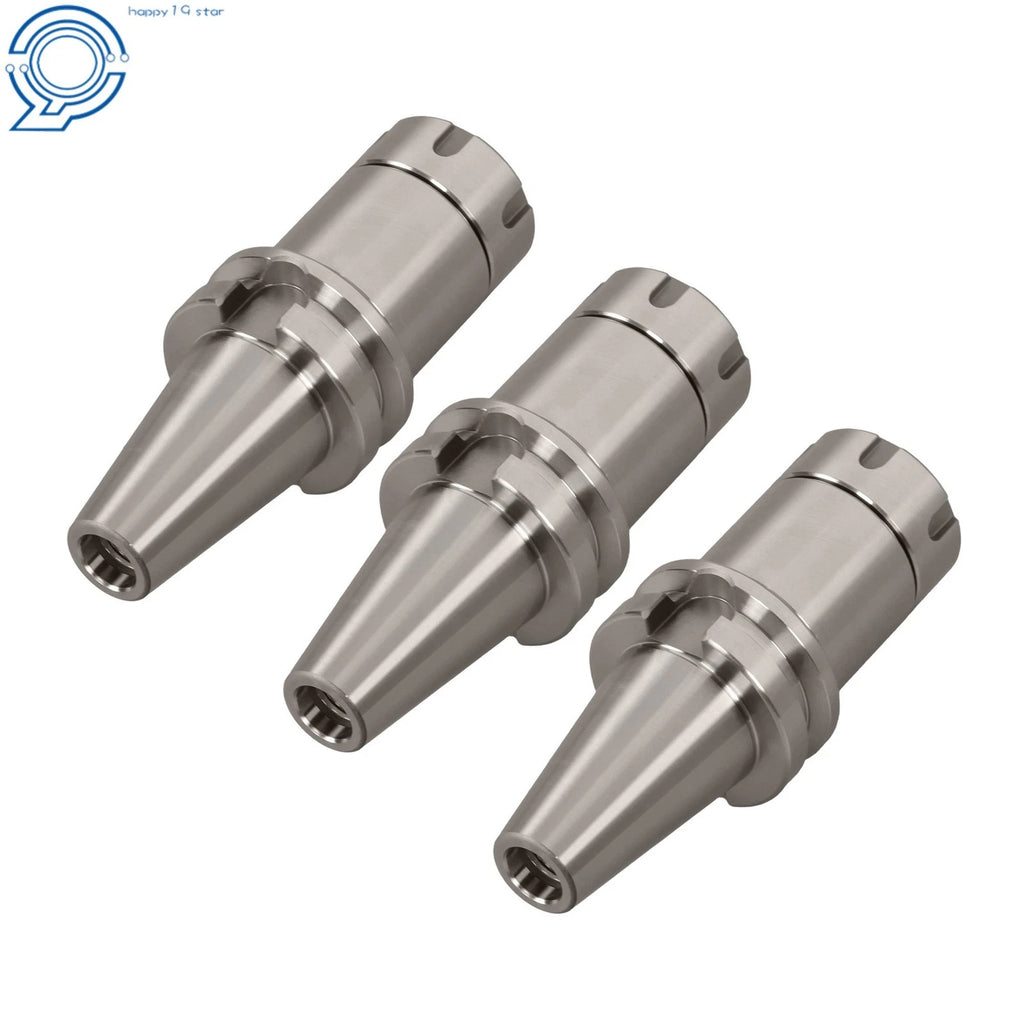 Set of 3 Collet Chucks for CNC Milling Machine (4 Inch Gauge Length)