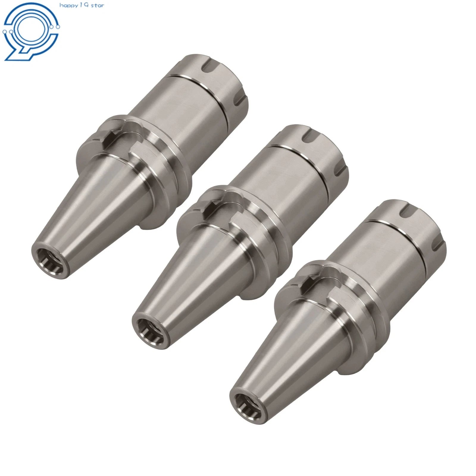 Set of 3 Collet Chucks for CNC Milling Machine (4 Inch Gauge Length)